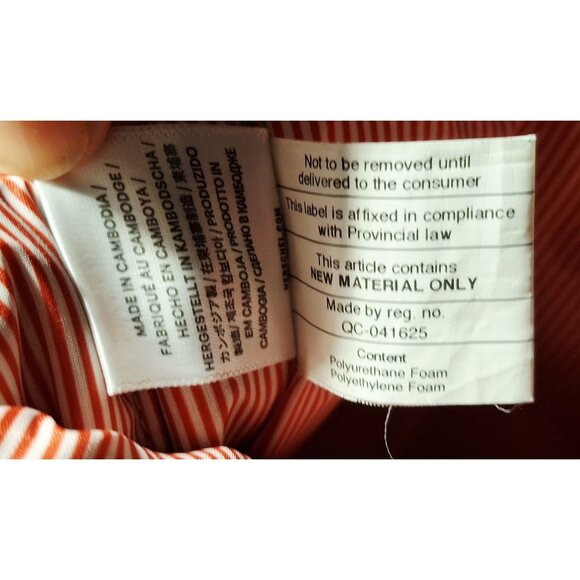 Herschel Supply Co. Settlement  Ash Rose Backpack With Leather Strap & Striped L - Picture 4 of 9